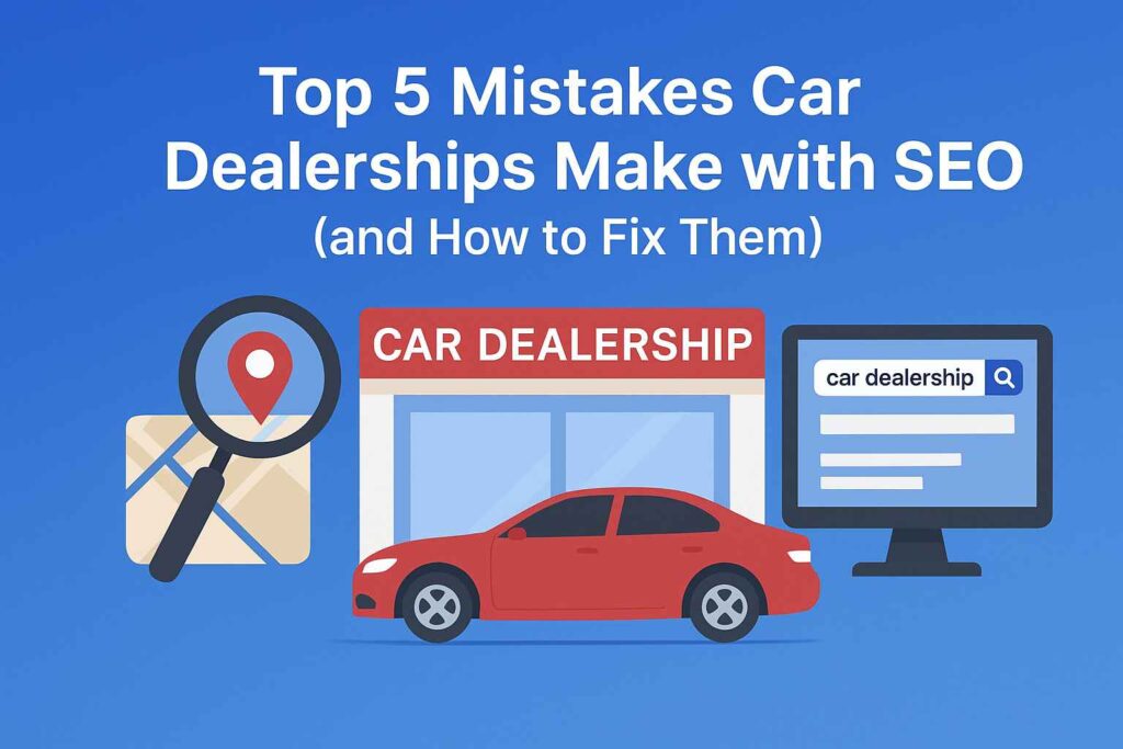 Top 5 Mistakes Car Dealerships Make with SEO (and How to Fix Them)